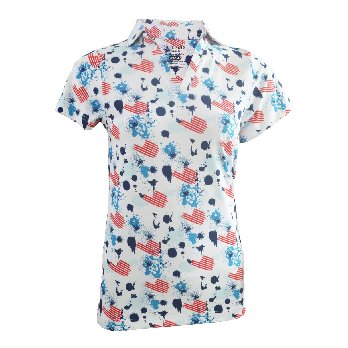 Stars & Splatter Womans Polo