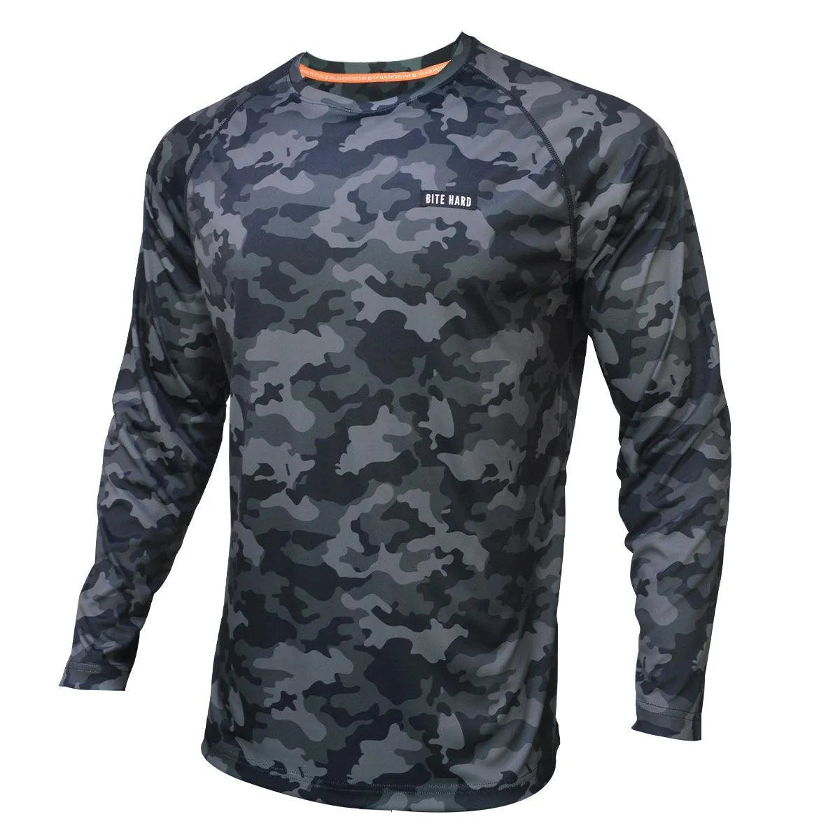 Long Sleeve Camo Tee With SPF 50.