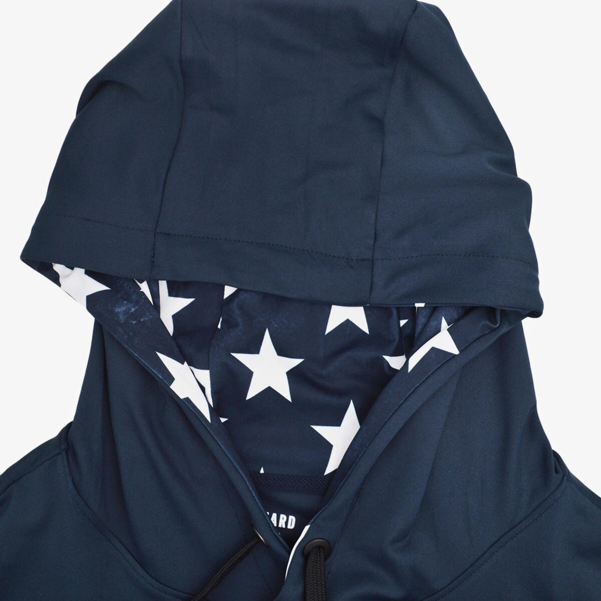 Adjustable Hood with Drawstrings Detail